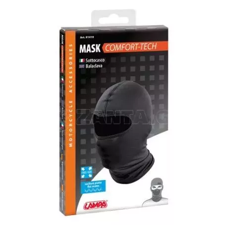 Lampa ΜΠΑΛΑΚΛΑΒΑ ΠΡΟΣΩΠΟΥ MASK COMFORT TECH - ΜΑΥΡΗ/ΜΙΚΡΟΦΙΜΠΡΑ (ONE SIZE) 9141.9-LM 