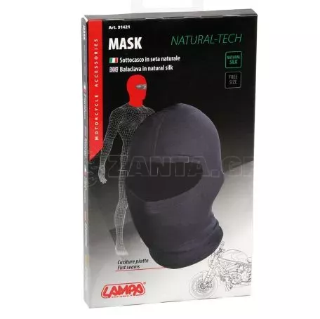 Lampa ΜΠΑΛΑΚΛΑΒΑ MASK-PLUS ΜΑΥΡΗ 100% SILK (ΜΕΤΑΞΩΤΗ) 9142.1-LM 