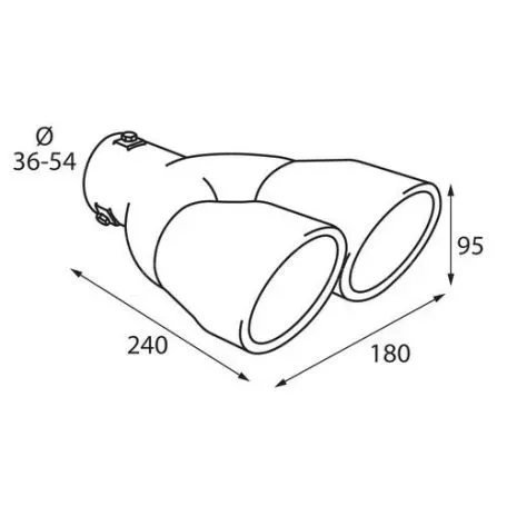 Lampa ΑΚΡΟ ΕΞΑΤΜΙΣΗΣ TS-22 Φ 36-54mm - ΔΙΠΛΗ ΑΠΟΛΗΞΗ L6007.6 