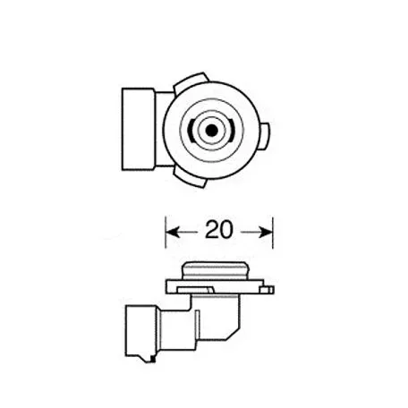 Lampa HB3 9005 BLUE ΧΕΝΟΝ 12V/65 4.500Κ L5827.7 