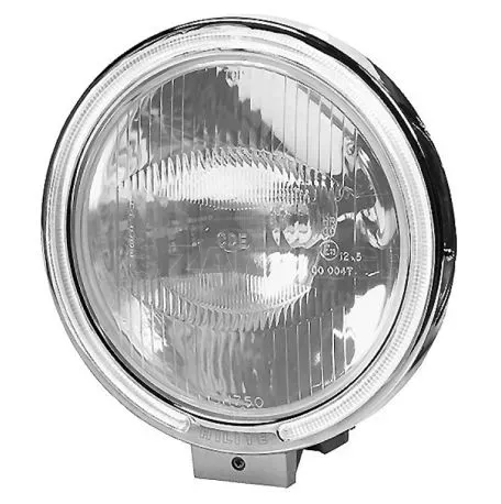 Lampa ΠΡΟΒΟΛΕΑΣ ANGEL-EYES 12/24V-H3 (130W max) LED ΛΕΥΚΟΣ ΚΑΘΡΕΦΤΗΣ ΣΤΡΟΓΓΥΛΟΣ ΚΑΡΦΙ 215mm 1ΤΕΜ. L7220.5 