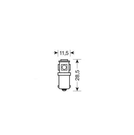 Lampa T4W BA9s 24/28V 5SMDx1CHIP LED 35lm ΜΠΛΕ ΚΟΥΤΙ LAMPA - 20 ΤΕΜ. L9757.0 