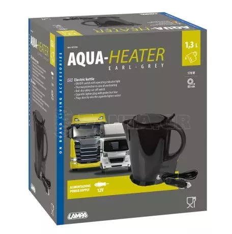 Lampa ΒΡΑΣΤΗΡΑΣ ΝΕΡΟΥ 12V/170W /85CM ΚΑΛΩΔΙΟ/ 1,3LT EARL-GREY  ΜΑΥΡΟ ΧΡΩΜΑ LAMPA - 1 ΤΕΜ L9713.3 