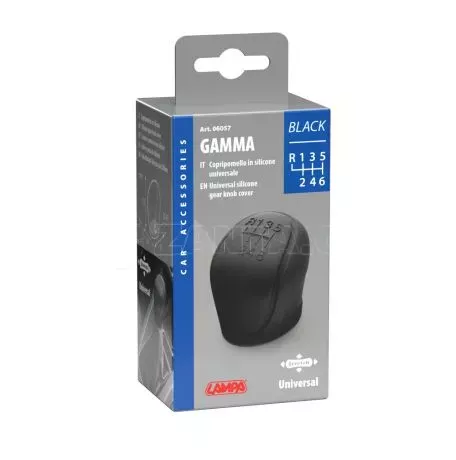 Lampa ΚΑΛΥΜΜΑ ΓΙΑ ΠΟΜΟΛΟ ΤΑΧΥΤΗΤΩΝ GAMMA BLACK ΣΙΛΙΚΟΝΗΣ UNIVERSAL ΜΑΥΡΟ ΜΕ 6 ΤΑΧΥΤΗΤΕΣ​ LAMPA - 1 ΤΕΜ. L0605.7 