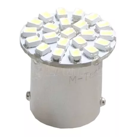 M-tech R5W/R10W 12V BA15s 1,44W LED 22xSMD3020 PREMIUM ΛΕΥΚΟ 1ΤΕΜ. M-TECH L051W/MT 