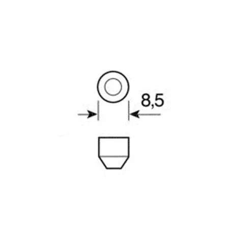 Lampa ΛΑΜΠΑΚΙ ΠΛΑΦΟΝΙΕΡΑΣ 6 LED 18x31mm SV8,5x-8 ΣΕ ΛΕΥΚΟ ΧΡΩΜΑ L5842.4 