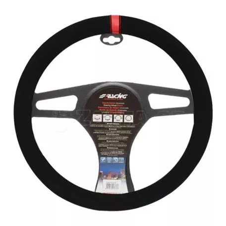 Simoni Racing ΚΑΛΥΜΜΑ ΤΙΜΟΝΙΟΥ CARRERA LOOK RED ΜΑΥΡΟ ΜΕ ΚΟΚΚΙΝΗ ΡΙΓΑ 37>39cm SRCVT/27R 