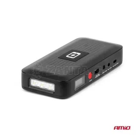 AMIO ΕΚΚΙΝΗΤΗΣ ΜΠΑΤΑΡΙΑΣ - STARTER POWERBANK 12V 4000mAh 800A  ΜΕ ΟΘΟΝΗ LCD & ΑΣΥΡΜΑΤΗ ΦΟΡΤΙΣΗ ΑΜΙΟ - 1 τεμ. 04055/AM/am 