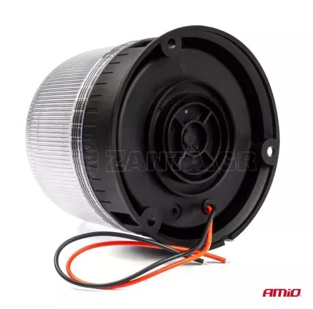 AMIO ΦΑΡΟΣ DIAMONT W25B ΜΕ ΛΕΥΚΟ ΚΑΠΑΚΙ 12/24V 24xSMD LED ΠΟΡΤΟΚΑΛΙ ΒΙΔΩΤΟΣ 118x126mm ΑΜΙΟ - 1 ΤΕΜ. 03341/AM 