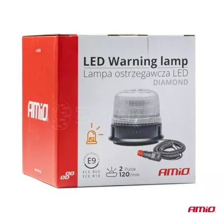 AMIO ΦΑΡΟΣ DIAMONT W25M ΜΕ ΛΕΥΚΟ ΚΑΠΑΚΙ 12/24V 24xSMD LED ΠΟΡΤΟΚΑΛΙ ΜΑΓΝΗΤΙΚΟΣ ΦΙΣ ΑΝΑΠΤΗΡΑ 131x126mm ΑΜΙΟ - 1 ΤΕΜ. 03340/AM 