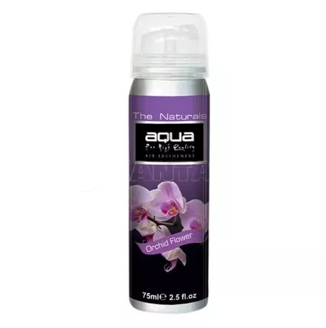 Aqua ΑΡΩΜΑΤΙΚΟ ΑΥΤΟΚΙΝΗΤΟΥ ΣΕ ΣΠΡΕΙ (SPRAY) ΜΕ ΑΡΩΜΑ ΟΡΧΙΔΕΑ (ORCHID FLOWER) FLOWERS SERIES 75ml AQUA - 1 TEM. 10-129/AQ 