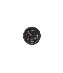 ΜΠΑΡΟΜΕΤΡΟ 0-3.0 BAR ΜΑΥΡΟ 52mm 2 INCH BLACK LINE ΓΙΑ ΚΙΝΗΤΗΡΕΣ TURBODIESEL 