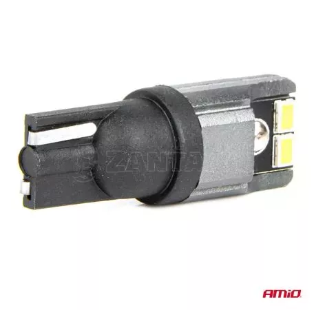 AMIO ΛΑΜΠΑΚΙΑ LED T10 W5W W10W 12/24V LED 4xSMD3020 CAN-BUS ΛΕΥΚΟ ΑΜΙΟ - 2 ΤΕΜ. 03717/AM 