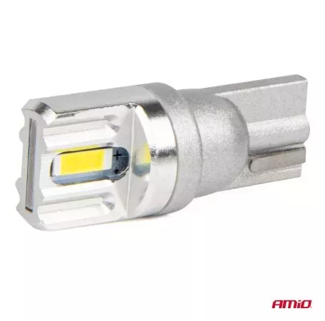 AMIO ΛΑΜΠΑΚΙΑ LED T10 W5W 12/24V LED 2x1860SMD STANDARD ΛΕΥΚΑ ΑΜΙΟ - 2 ΤΕΜ. 03719/AM 