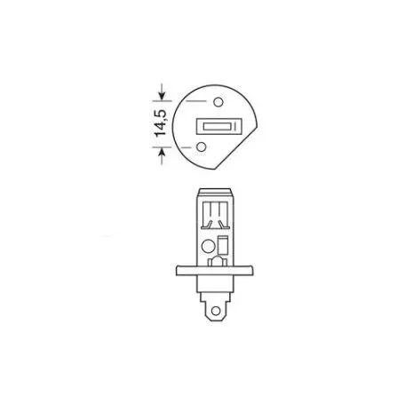 Lampa Λαμπάκι H1 24/28V P14,5s Hyper-Led 39 Λευκό 1 τεμ. L9822.1 