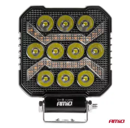 AMIO ΠΡΟΒΟΛΕΑΣ ΕΡΓΑΣΙΑΣ ΤΕΤΡΑΓΩΝΟΣ LED 54W 9-36V 10.000lm 6.500K 110x110x38mm AWL68 AMIO - 1 ΤΕΜ. 04209/AM 