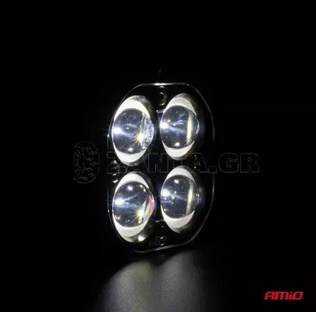 AMIO ΠΡΟΒΟΛΕΑΣ ΕΡΓΑΣΙΑΣ ΤΕΤΡΑΓΩΝΟΣ LED 20W 9-36V 4.000lm 6.500K AWL63 AMIO - 1 ΤΕΜ. 04204/AM 