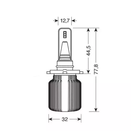 Lampa H10/HB3 9005 9>32V P20d 6LED 6.500K 4.000lm 20W CANBUS SEOUL CSP-Y19chips HALO LED BLADE 2ΤΕΜ. L5781.2 