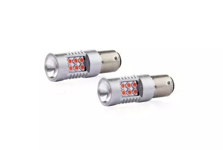 AMIO PR21/5W 12/24V 1,3/1,7W 6.000k LED 24xSMD3030 CAN-BUS ΚΟΚΚΙΝΟ 18x56mm 2ΤΕΜ. 02579/AM 