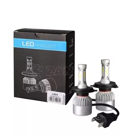 M-tech H4 LED SET C6 9>32V 6.500K 10.000lm 4 X 10W ΛΑΜΠΑ ΜΕ COB EPISTAR 1021 LED ΚΑΙ ΑΝΕΜΙΣΤΗΡΑΚΙ M-TECH - 2 ΤΕΜ. LSC4/MT 