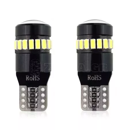 AMIO T10 W5W 12/24V ΛΑΜΠΑΚΙ CANBUS LED 18xSMD3014 +1xSMD ΛΕΥΚΟ AMiO - 2 ΤΕΜ. 02446/AM 