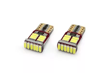 AMIO T10 W5W CANBUS 12V 2,2W LED 18xSMD4014 ΛΕΥΚΟ 5600K 12x23mm 2ΤΕΜ. 01286/AM 