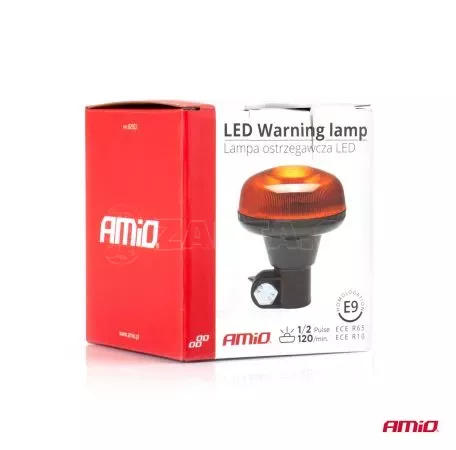 AMIO ΦΑΡΟΣ LED MINI 12/24V 18SMD ΒΙΔΩΤΟΣ ΠΟΡΤΟΚΑΛΙ 97x86mm  AMIO -1 ΤΕΜ. 02922/AM 