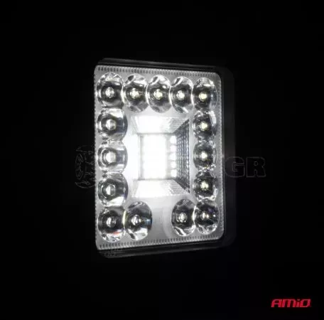 AMIO ΠΡΟΒΟΛΕΑΣ ΕΡΓΑΣΙΑΣ ΤΕΤΡΑΓΩΝΟΣ LED 96W 9-36V 8.000lm 6.500K AWL61 AMIO - 1 ΤΕΜ. 04202/AM 