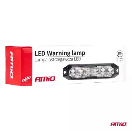 AMIO ΣΤΡΟΜΠΟ 12/24V 6xSMD LED 18W (6x3W) R65 R10 IP68 IP6K9K 122x30mm ΑΜΙΟ - 1 ΤΕΜ. 03930/AM 