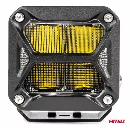 AMIO ΠΡΟΒΟΛΕΑΣ ΟΔΗΓΗΣΗΣ LED PRO IP67 10-30V 18W ΤΕΤΡΑΓΩΝΟΣ 82x78x76mm ΑΜΙΟ - 1 ΤΕΜ. 03867/AM 