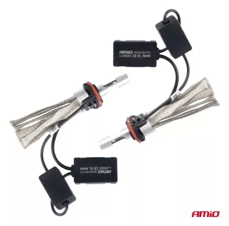 AMIO ΛΑΜΠΕΣ LED H15  4300lm 12-24V - 50W - 6000K AMIO - 2 Τεμ. 03666/AM 