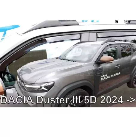 Heko ΑΝΕΜΟΘΡΑΥΣΤΕΣ ΓΙΑ DACIA DUSTER 5D 2024+ ΣΕΤ ΑΥΤΟΚΙΝΗΤΟΥ ΑΠΟ ΕΥΚΑΜΠΤΟ ΦΙΜΕ ΠΛΑΣΤΙΚΟ HEKO - 4 ΤΕΜ ΑΝΕΜ.SET13126 