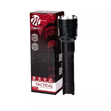 M-tech ΦΑΚΟΣ ΧΕΙΡΟΣ 1x10W 240lm IP65 171mm Φ42mm 3300mAh Li-ion TACTICAL LASER FLASHLIGHT M-TECH - 1 Τεμ. TLF102/MT 