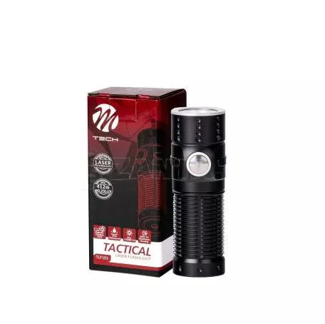 M-tech ΦΑΚΟΣ ΧΕΙΡΟΣ 1x10W 490lm IP65 71mm Φ23mm 1100mAh Li-ion TACTICAL LASER FLASHLIGHT M-TECH - 1 Τεμ. TLF101/MT 