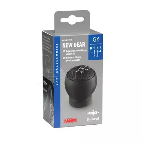 Lampa ΚΑΛΥΜΜΑ ΓΙΑ ΠΟΜΟΛΟ ΤΑΧΥΤΗΤΩΝ NEW GEAR G6 ΣΙΛΙΚΟΝΗΣ UNIVERSAL ΜΑΥΡΟ ΜΕ 5 ΤΑΧΥΤΗΤΕΣ LAMPA - 1 ΤΕΜ. L0605.6 