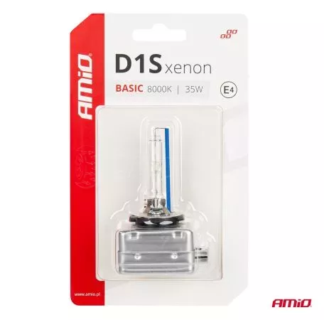 AMIO ΑΝΤΑΛΛΑΚΤΙΚΗ ΛΑΜΠΑ ΧΕΝΟΝ BASIC D1S 12V 8.000k 35W BLISTER CARD AMIO - 1 ΤΕΜ. 03865/AM 