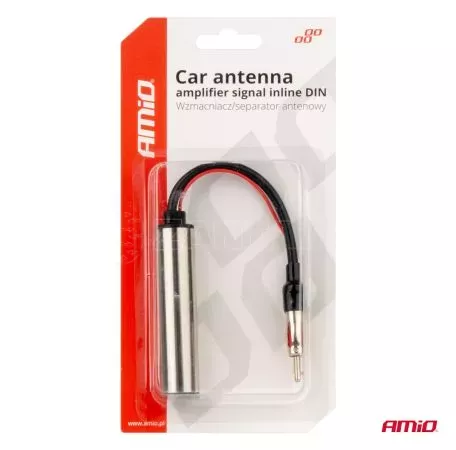 AMIO ΕΝΙΣΧΥΤΗΣ ΣΗΜΑΤΟΣ ΚΕΡΑΙΑΣ DIN 12V/24V - AM/FM  AMIO - 1 τεμ. 04132/AM 