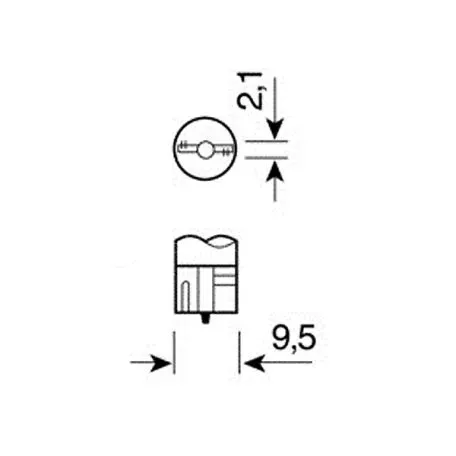 Lampa T10 12V W2,1x9,5d MEGA-LED2 ΔΙΑΘΛΑΣΗΣ (ΚΑΡΦΩΤΟ-ΑΚΑΛΥΚΟ-ΔΙΠΛΗΣ ΠΟΛΙΚΟΤΗΤΑΣ) BLISTER 2ΤΕΜ. 5845.3-LM 