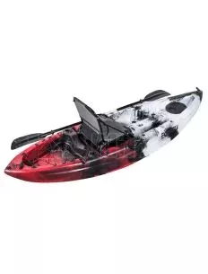 NJ Group Fishing Kayak FORCE ANDARA SOT Ενός Ατόμου Κόκκινο με καρεκλάκι και κουπί 0100-0120ΚΚ 