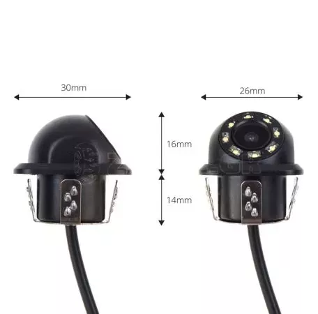 AMIO ΚΑΜΕΡΑ ΟΠΙΣΘΟΠΟΡΕΙΑΣ ΜΕ LED NIGHT VISION 18mm HD-305 AMiO - 1 ΤΕΜ. 02165/AM 