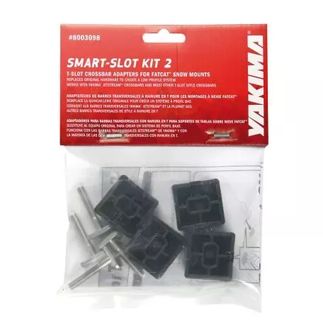 YAKIMA ΑΝΤΑΠΤΟΡΑΣ SMART T-SLOT KIT 2 ΓΙΑ ΒΑΣΕΙΣ ΣΚΙ ΟΡΟΦΗΣ FLATCAT YAKIMA - 8 τεμ. Y8003098 