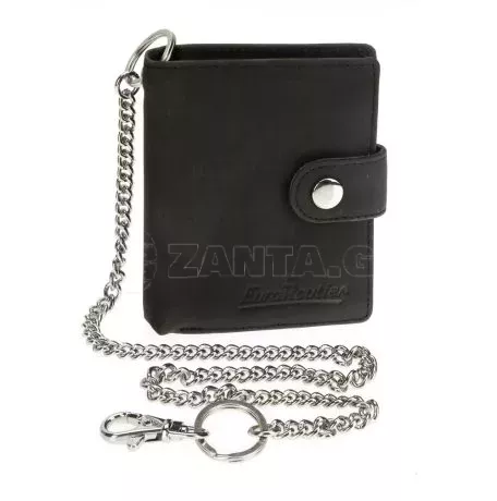 Lampa ΠΟΡΤΟΦΟΛΙ ΔΕΡΜΑΤΙΝΟ ΓΙΑ ΚΑΡΤΕΣ & ΧΡΗΜΑΤΑ BIKER WALLET ME 45cm ΑΛΥΣΙΔΑ RFID ΠΡΟΣΤΑΣΙΑ ΣΕ ΜΑΥΡΟ ΧΡΩΜΑ LAMPA - 1 Τεμ. L.ERPFBBL 