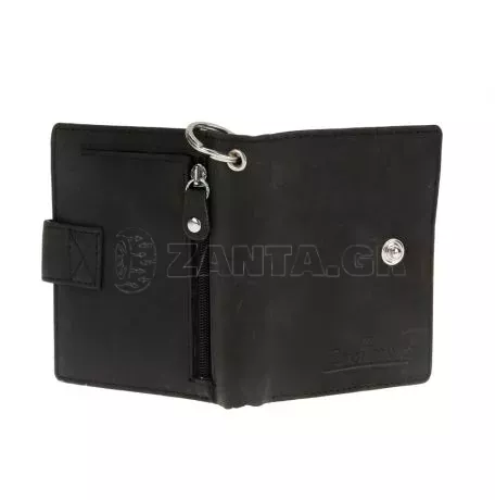 Lampa ΠΟΡΤΟΦΟΛΙ ΔΕΡΜΑΤΙΝΟ ΓΙΑ ΚΑΡΤΕΣ & ΧΡΗΜΑΤΑ BIKER WALLET ME 45cm ΑΛΥΣΙΔΑ RFID ΠΡΟΣΤΑΣΙΑ ΣΕ ΜΑΥΡΟ ΧΡΩΜΑ LAMPA - 1 Τεμ. L.ERPFBBL 