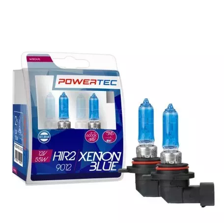 M-tech ΛΑΜΠΕΣ HIR2 9012 55W 12V  (up to 6.000k) POWERTEC XENON BLUE  mTECH - 2 Τεμ. PTZXBHIR2-DUO/MT 