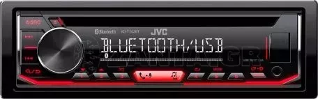 JVC JVC KD-T702BT Ηχοσύστημα Αυτοκινήτου Universal 1DIN (Bluetooth/USB/AUX) με Αποσπώμενη Πρόσοψη KD-T702BT 