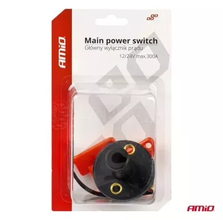 AMIO ΚΕΝΤΡΙΚΟΣ ΔΙΑΚΟΠΤΗΣ ΜΠΑΤΑΡΙΑΣ (KILLER SWITCH) 150Α 12-24V​ ΑMiO - 1 TEM. 03023/AM 