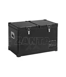 ΨΥΓΕΙΟ TB65DD STEEL BLACK ΜΕΤΑΛΛΙΚΟ ΜΕ 2 ΘΑΛΑΜΟΥΣ 60L (36L+24L) 12/24V 85W 499x810x492mm  INDEL B - 1 TEM. 