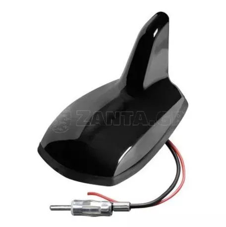 Lampa ΚΕΡΑΙΑ ΚΑΡΧΑΡΙΑΣ AERO-FIN 7 12V ΜΑΥΡΗ AM/FM ΜΕ ΕΝΙΣΧΥΤΗ ΣΗΜΑΤΟΣ 68x116x66mm L4063.3 