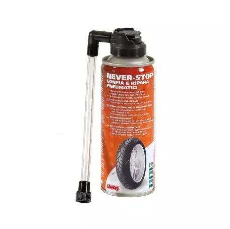 Lampa ΑΦΡΟΣ ΕΠΙΣΚΕΥΗΣ NEVER STOP ΓΙΑ ΕΛΑΣΤΙΚΑ ΜΟΤΟ FAST (200 ML) 9005.0-LM 