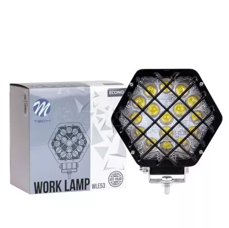 M-tech ΠΡΟΒΟΛΕΑΣ ΕΡΓΑΣΙΑΣ 12-30V 48W 16X3WSMD LED max1600lm ΕΞΑΓΩΝΟΣ 138x124x65mm SPOT ECONO M-TECH - 1 Τεμ. WLE53/MT 